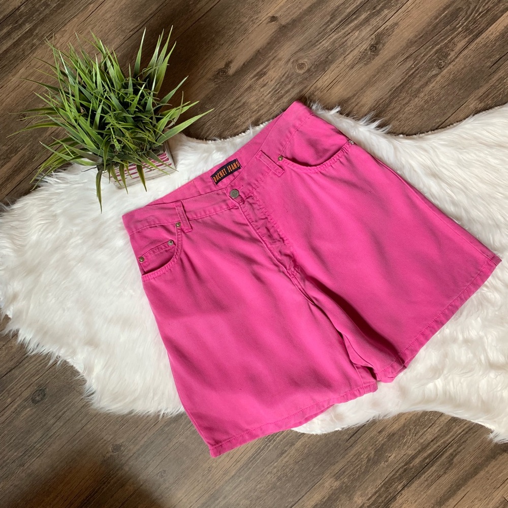 Pink High Rise Vintage Shorts | Size 14